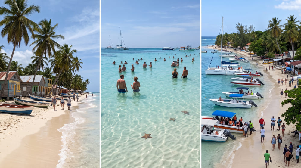 El tiempo en Isla Saona soleado en la playa Mano Juan